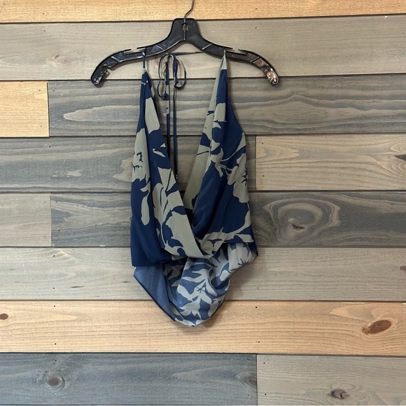 NWT Ramy Brook Jean Printed Halter Top Large reg $265 - Picture 3 of 7